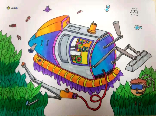 桓仁县实验小学·朴恩慧·幻想画_学生才艺_学生频道