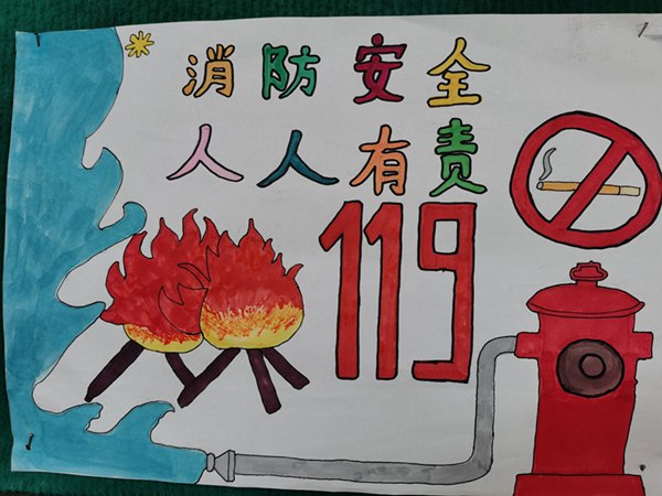 桓仁县西园小学·张慧·绘画作品《消费安全 人人有责》
